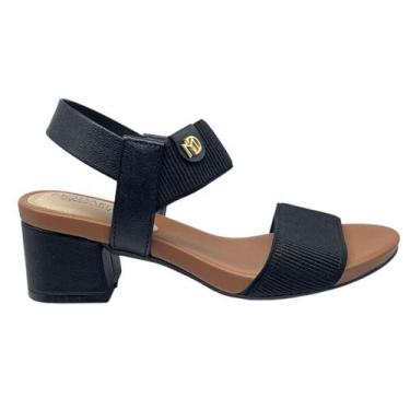 Imagem de Sandália Elástico Canelado Salto Quadrado Modare Ultraconforto 7187.10