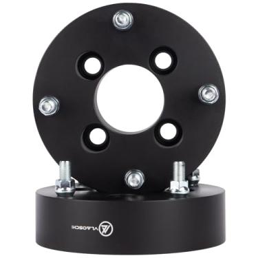 Imagem de VLAOSCHI Adaptadores de roda quadriciclo forjados 4 x 110 a 4 x 156 preto 5 cm com pinos de 12 x 1,5 compatível com Honda-Suzuki-Yamaha-Kawasaki 4 terminais para Foreman Rincon Rancher Kodiak Grizzly