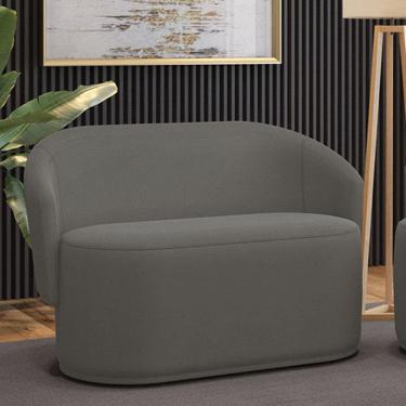 Imagem de Sofá 2 Lugares Namoradeira Orgânica para Sala Malu Suede M11 - D`Rossi