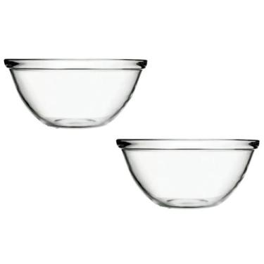 Imagem de Kit 2 Tigelas Cumbuca Bowl Redonda Vidro 4L S/ Tampa Nadir - Nadir Fig