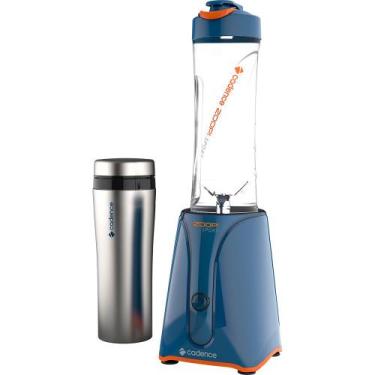 Imagem de Blender Zoop Sport Inox Cadence com 2 Jarras, Azul, 110V