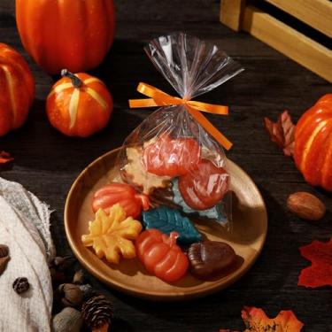 Imagem de Lineshading 200 g Sabonete decorativo com tema de outono, lembrancinhas de chá de bebê, decoração de abóbora, bolota, folha de bordo, mini sabonetes para banheiro, casa, festa de casamento