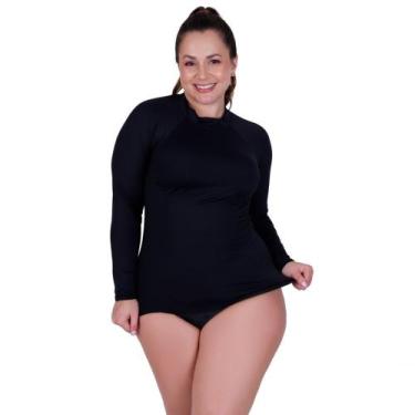 Imagem de Camisa Plus Size Proteção Solar UV 50+ Blusa Térmica Segunda Pele - c4