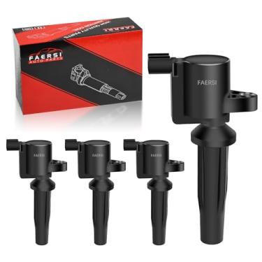 Imagem de FAERSI Pacote de 4 bobinas de ignição de substituição para Ford C-Max Escape Fusion Lincoln MKZ híbrido Maz-da Tribute Mercury Mariner Milan L4 2,5L, DG522 UF-621