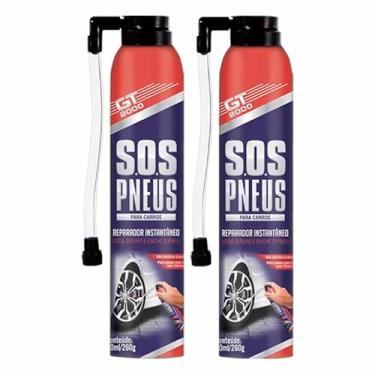 Imagem de 2 Reparador Veda Tapa Furo Enche Pneu Spray Instantâneo Bike