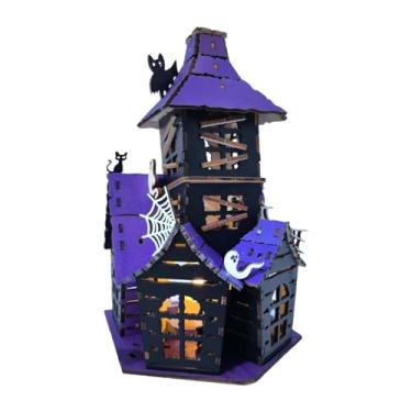Imagem de Ioensy Kit DIY para Casa Mal-Assombrada de Halloween, Centro de Mesa, Presentes, Brinquedos de Construção, Lembrancinhas para Festa, Quebra-cabeças, Castelo