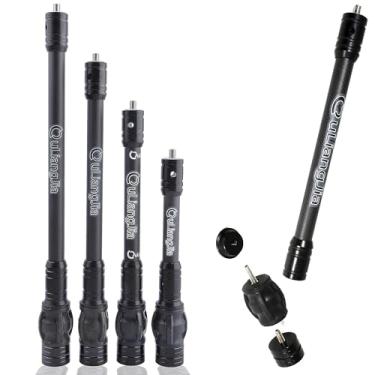 Imagem de AMEYXGS Estabilizador de Arco de Arco E Flecha 6" 8" 10" 12" Barra de Equilíbrio de Haste com Sistema de Amortecimento E Pesos Amortecedor para Arco Composto Acessório de Arco E Flecha(Estabilizador D