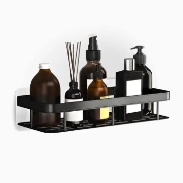 Imagem de Prateleira Organizador Alumínio Sem Furo Parede Banheiro E