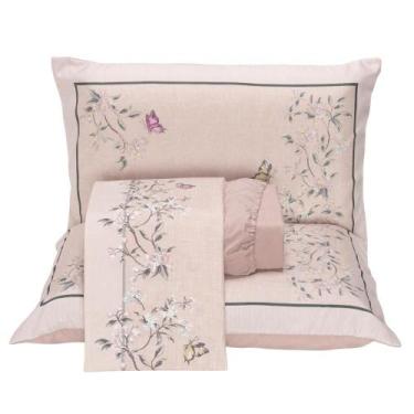 Imagem de Jogo de Lençol King Micropercal 300 Fios Toque de Algodão 4 Peças - Ra