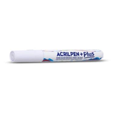 Imagem de Caneta para Tecido Branco Acrilpen Blister - Acrilex