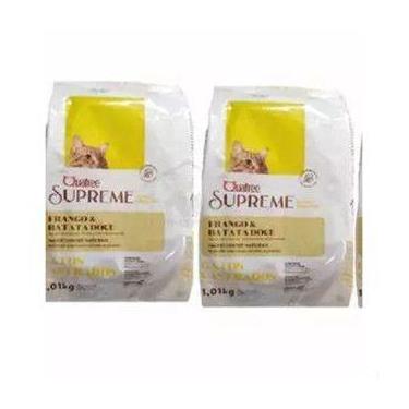 Imagem de Kit ração Quatree supreme gato castrado frango de 1kg, 2kg