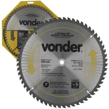 Imagem de Lâmina de Serra Circular 350x30mm 60 Dentes Vídea Vonder