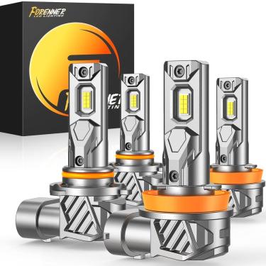 Imagem de Lâmpadas forenner H11+9005 6500K Cool White 800% de brilho