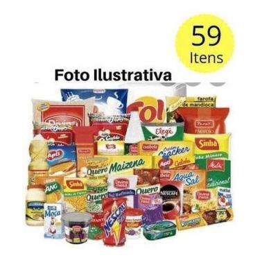 Imagem de Cesta Básica Completa- 59 Itens ( Produtos Bons) *envio Imed - Higipac