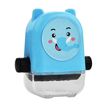 Imagem de shamjina Carimbo de rolamento de número compacto Material escolar Rolo de ferramenta de de aprendizagem Carimbo de ensino digital para professores de, divisão azul