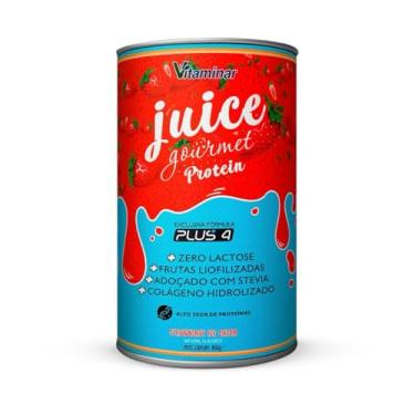 Imagem de Juice Protein Gourmet 450g Morango - Vitaminar