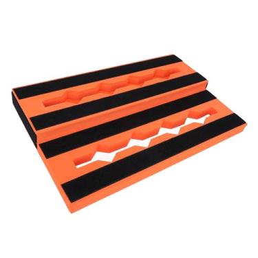 Imagem de Jiawu Pedal de Guitarra, Quadro de Efeitos de Guitarra Portáteis Leves, EVA de Grande Capacidade Anti Slip Guitar Effects Pedalboard para Pedais de 6 a 10, Fácil de Transportar,