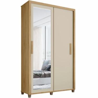 Imagem de Guarda Roupa de Solteiro RV Móveis Suécia 2 portas de correr 2 gavetas