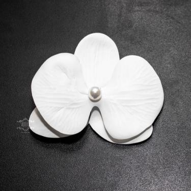 Imagem de Grinalda Presilha Tiara Noiva Arranjo Orquídea Enfeite A42 - Milly - O