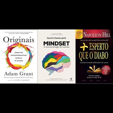 Imagem de Kit 3 livros Originais + Mindset + Mais esperto que o Diabo