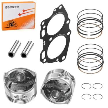 Imagem de Para carrinho de golfe EZGO Fuji Robin 295cc 4 ciclos a gás EH29C MCI motor grande 0,5 mm pistão + conjunto de anéis W/Gasekt 26607-G01 26608-G01 1991-2008