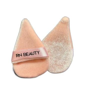 Imagem de Esponja Puff Para Pó - RN Beauty, Textura Veludo