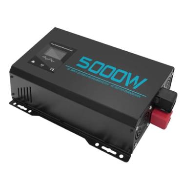 Imagem de 24V TO220V,5000W/6000W DC 12V 24V 48V 60V 72V a 220V Conversor de tensão Inversor de onda senoidal pura com display LCD & Tomadas AC para viagens domésticas Camping Rv Emergência