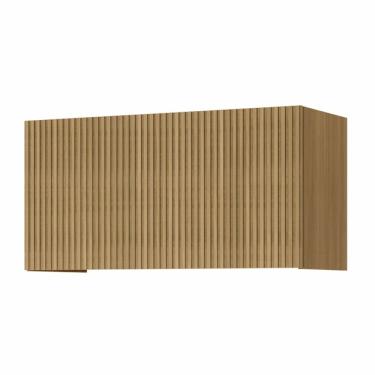 Imagem de Armário Geladeira Ripado 1 Porta Basculante Rainha 80cm 100 MDF