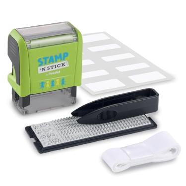 Imagem de Trodat 's Stamp 'N Stick - Carimbo de borracha tipo"faça você mesmo" - Crie seu próprio selo têxtil personalizado - Testado dermatologicamente, ideal para marcar roupas e pertences das crianças