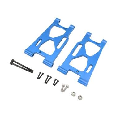 Imagem de MERIGLARE 2x Braço oscilante inferior traseiro RC Substituição DIY Brinquedos modificados Hobby Braço de suspensão resistente para 7303 P73250 1/7 RC Carro, Azul
