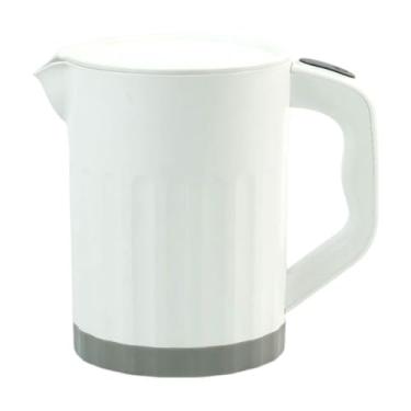 Imagem de FytStycale Batedor de ovos elétrico, lavador de arroz, copo de mistura, misturador de cozinha, misturador pequeno para lavar e misturar, Branco