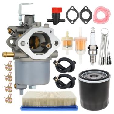 Imagem de Carburador FE350 adequado para carro clube carrinho de golfe Precedent Turf Carryall 1996-UP Carburador para motor Kawasaki FE350 com filtro de ar 1015426 49065-2071 filtro de óleo