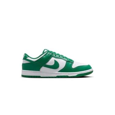 Imagem de Retro Dunk Low em branco/malaquita por NIKE, Branco/malaquita, 40