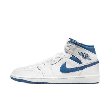 Imagem de Nike Tênis masculino Air Jordan 1 Mid Se, Vela branca azul industrial, 51