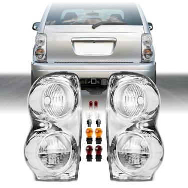 Imagem de Lanterna traseira de corrida estilo único Durango SUV 04-09 (esquerda + direita) compatível com Dodge Durango 2004-2009 veículo utilitário esportivo todos os modelos/acabamentos SXT SLT Adventurer