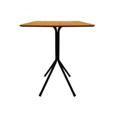 Imagem de Mesa Bistro MDF Baixa Quadrado Bar Restaurante Cozinha Area Gourmet Padarias Sorveteria (MEL)