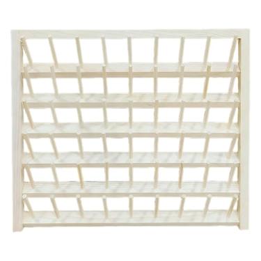 Imagem de Lilihuimaoyi Suporte para Carretel de Linha, Organizador de Madeira Versátil para Montagem em Parede para Costura E Bordado, Estável, Resistente E Economiza Espaço, 54 ganchos