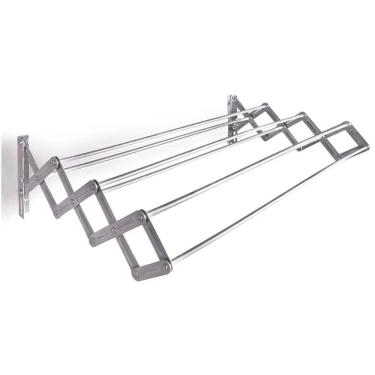 Imagem de Varal Sanfonado De Alumínio 80cm - 6036 - Mor Varal Sanfonado Aluminio 80cm Mor 006036