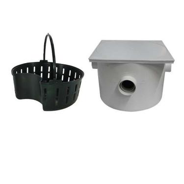 Imagem de Caixa De Gordura Quadrada 250x180x75x50mm Com Cesto - Pvc Rígido - Plastipan