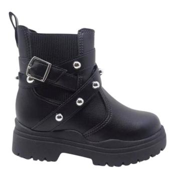 Imagem de Bota Coturno Infantil Feminina Molekinha Menina Spikes Blog