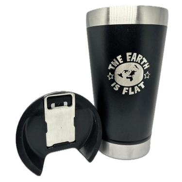 Imagem de Copo Terra Plana 500Ml Isolamento Térmico + Tampa + Abridor