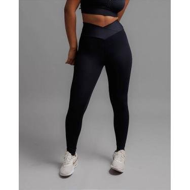 Imagem de Calça Viviane Preta com Cós Transpassado e Proteção UV50 - Modele, P