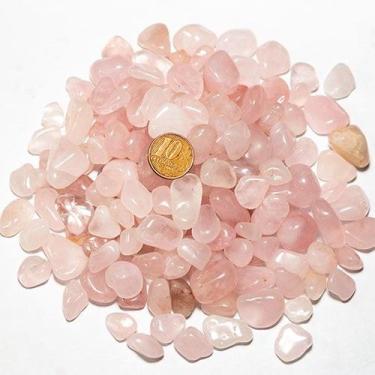 Imagem de 5 kg de Quartzo Rosa Rolado - Pedra Natural de 5 a 10 mm - Classe C - 