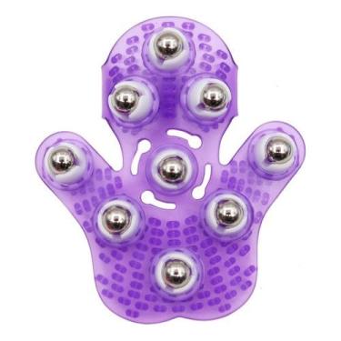 Imagem de Kit 2 Massageador Luva Corporal Massagem Estética 9 Esferas(Lilás)
