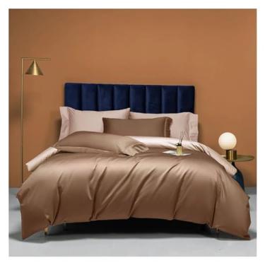 Imagem de Roupa de cama 100% algodão, solteiro, Queen, King, conjunto de lençol de cima e capa de edredom (solteiro)