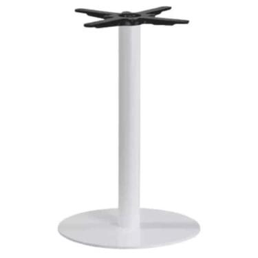 Imagem de Base de Mesa de Jantar Pisa em Aço Carbono - Tatu Bola Móveis, Branco