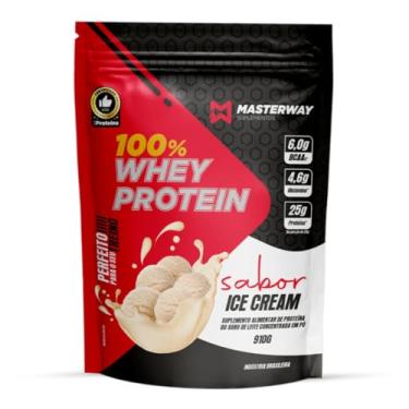 Imagem de Whey Protein Concentrado 910g - Masterway Suplementos - Ice Cream (Sorvete)