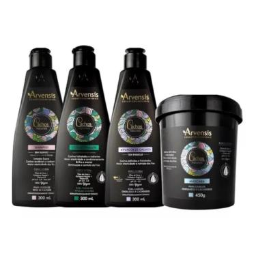 Imagem de Arvensis Kit Cachos Shampoo+Condicionador+Mascara+Ativador