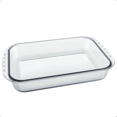Imagem de Travessa Assadeira Retangular 5L em Vidro Temperado – Lasanheira Resistente, Higiênica e Elegante para Forno e Mesa
