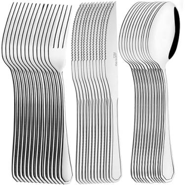 Imagem de Jogo de Talheres Inox 36 Peças Premium — 12 Garfos, 12 Facas e 12 Colheres de Sopa | Resistente, Elegante e Ideal para Restaurantes e Casa